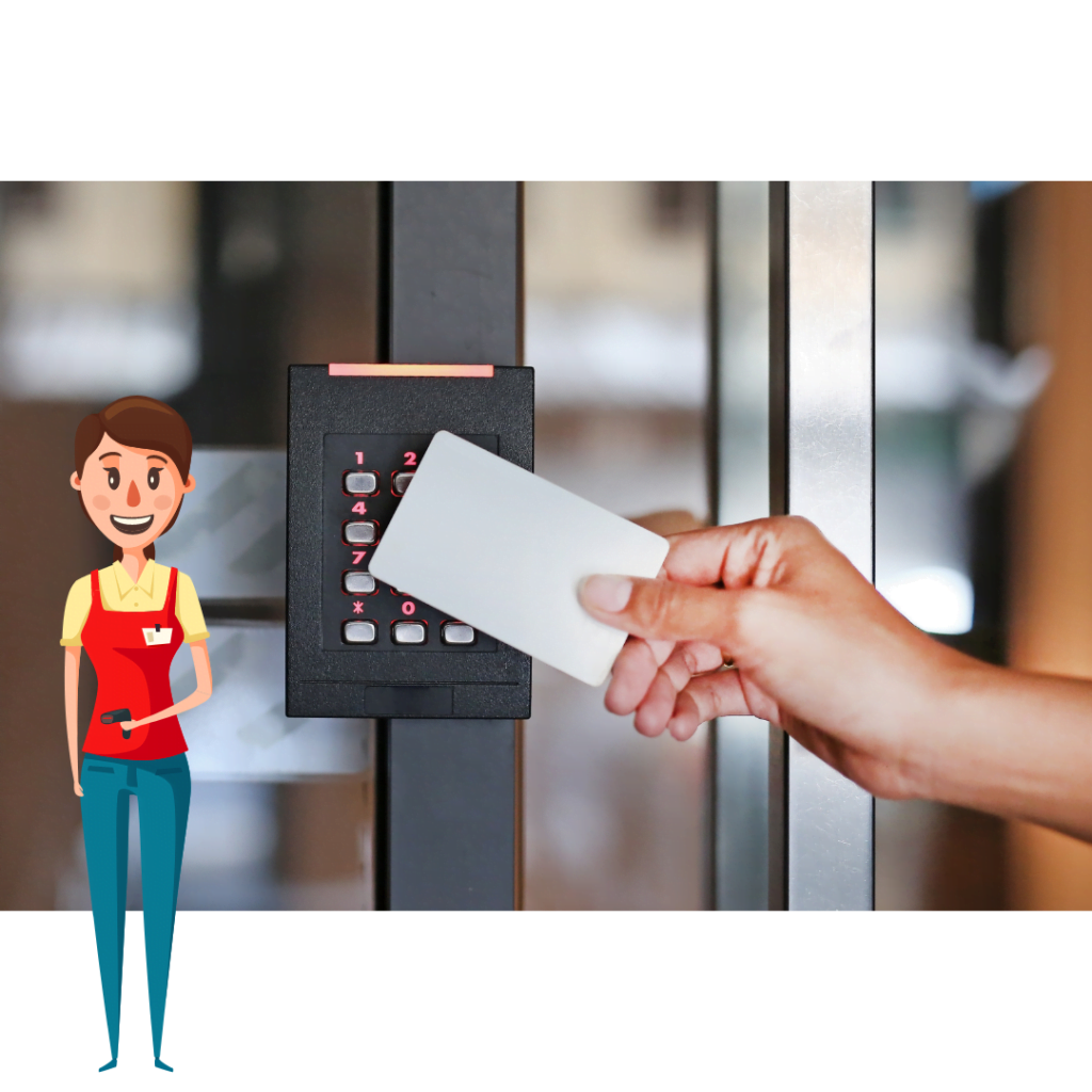 Sécurité grande distribution : système de contrôle d'accès.