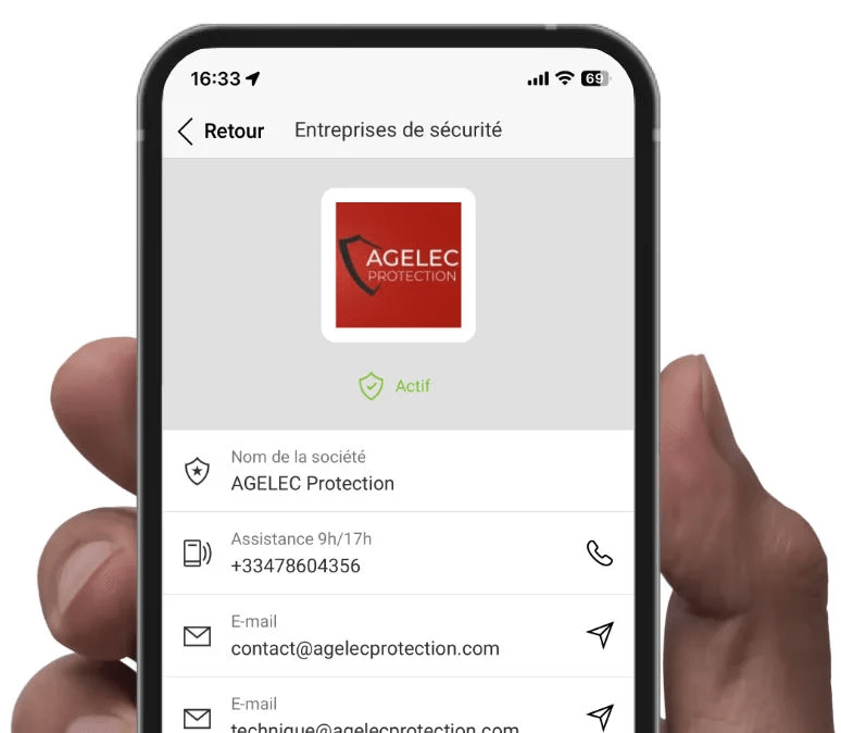 alarme bijouterie : application mobile ajax