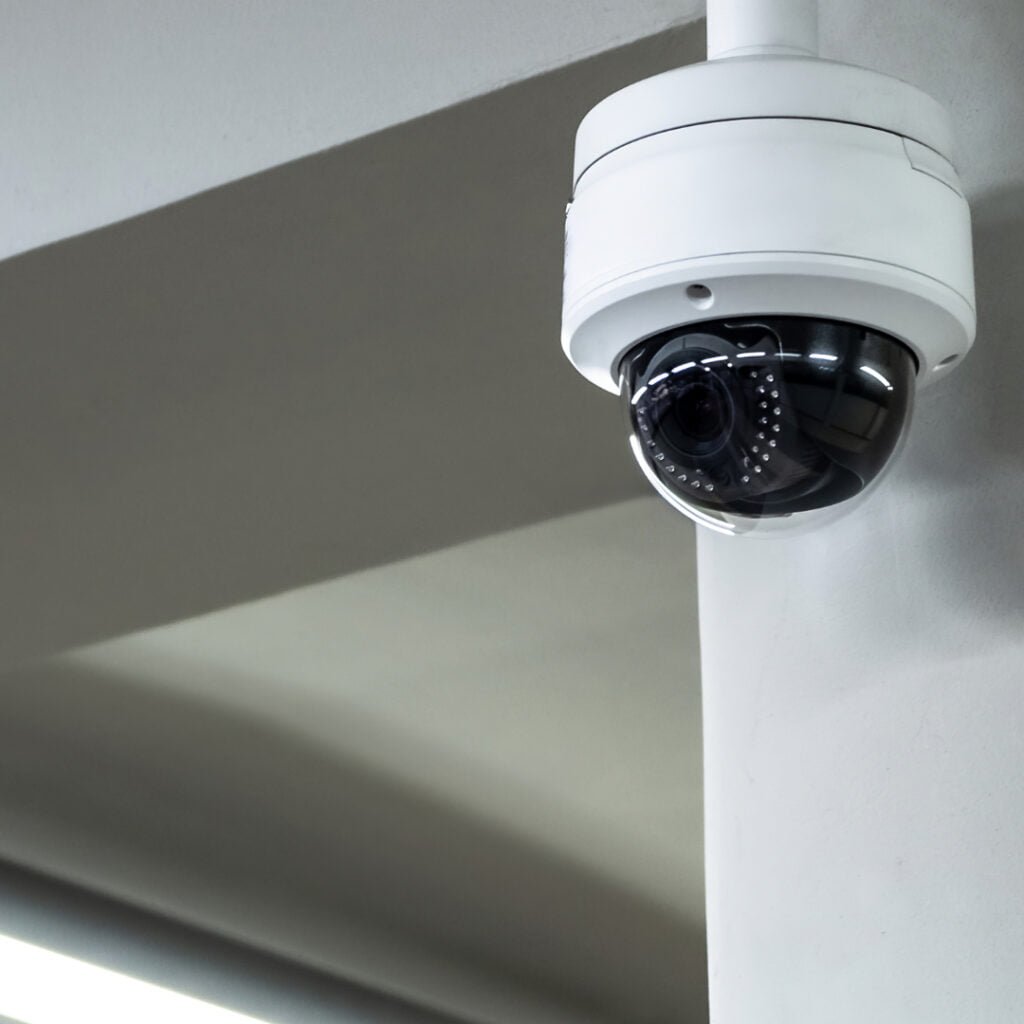 Caméra dôme d'un système de vidéosurveillance